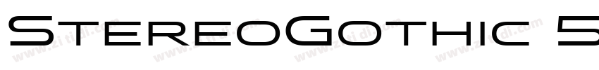 StereoGothic 500 Reg字体转换